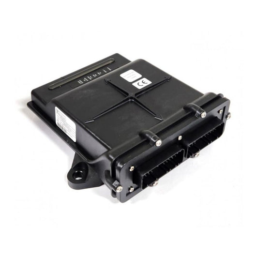 A Raven Control Node CAN for Autoboom Ultraglide (063-0130-013) in black, featuring CAN Bus Systems connectors and labeling, isolated on a white background.