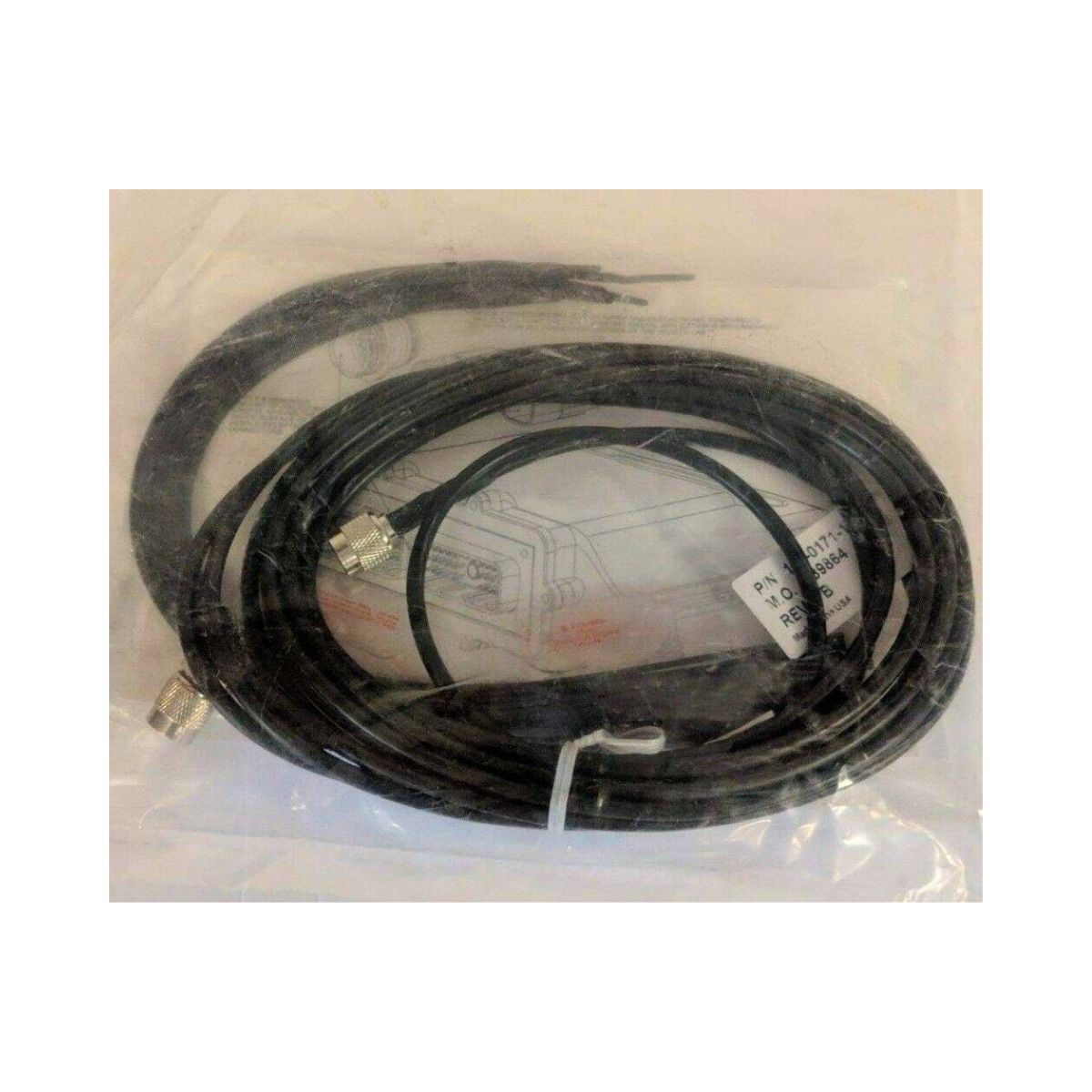 A 15' Raven Antenna Cable (TNC Male to TNC Male), sealed in clear bag with paper insert.