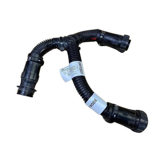 The Raven 6" Tee SmarTrax to Cab Cable is a durable wiring harness with three connectors and labeled tags.