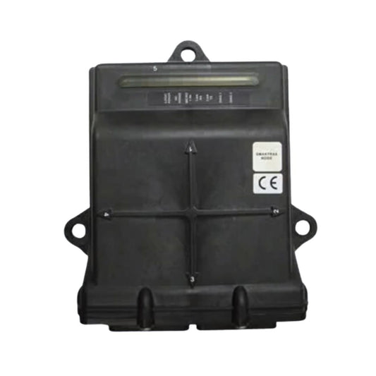 A Raven SmarTrax Steer Ready Kit - Buhler/Versatile 4WD 2015 (117-5031-009), an essential black electronic device with a CE mark and visible connectors, critical for precise control in industrial applications or integration into systems.