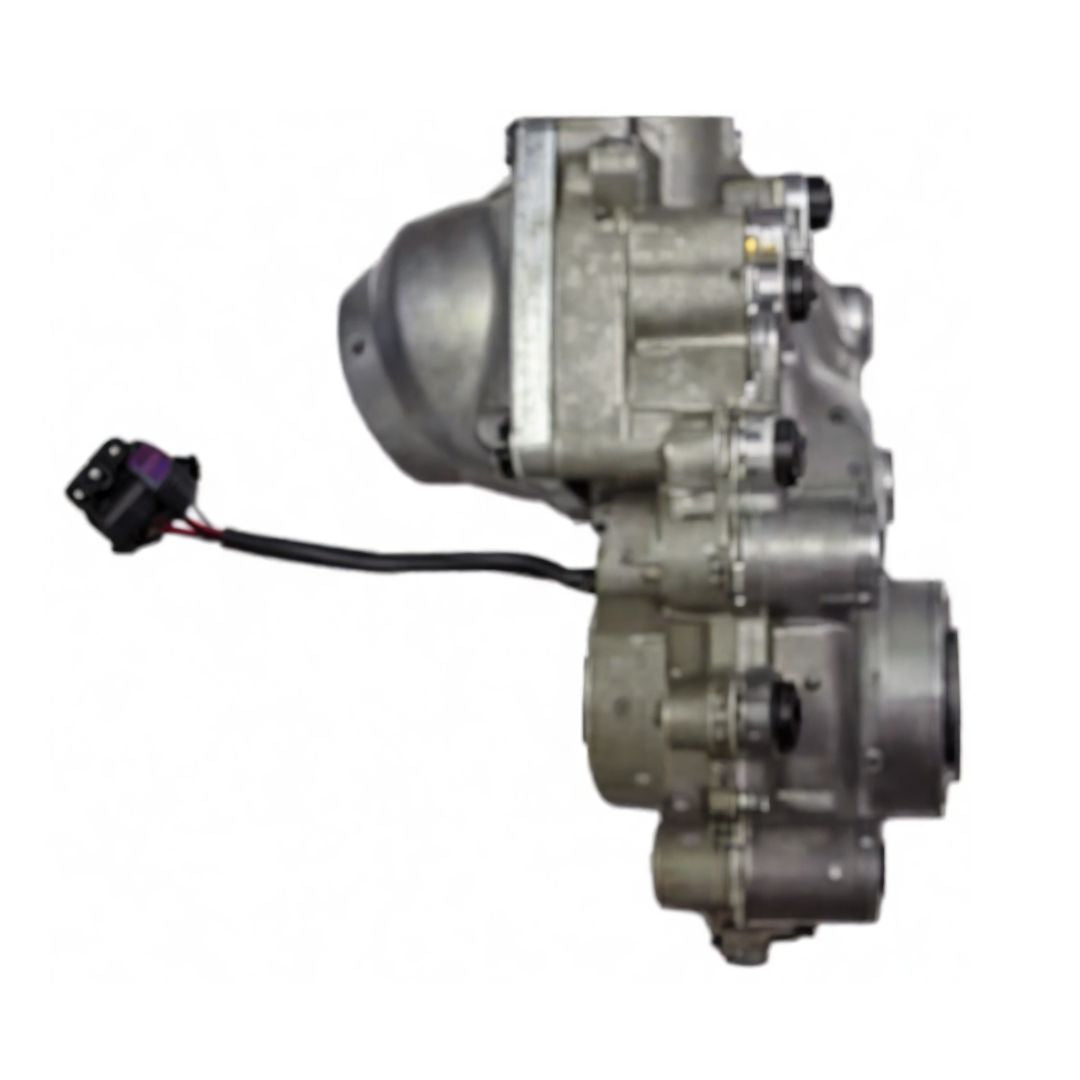 Top view of the Raven OmniRow Hydraulic Motor 7/8In Hex 1 GPM IRC (416-8000-001) with exposed gears and a connected wire plug, suggesting its use in Precision Agricultural Applications by OmniRow Systems.