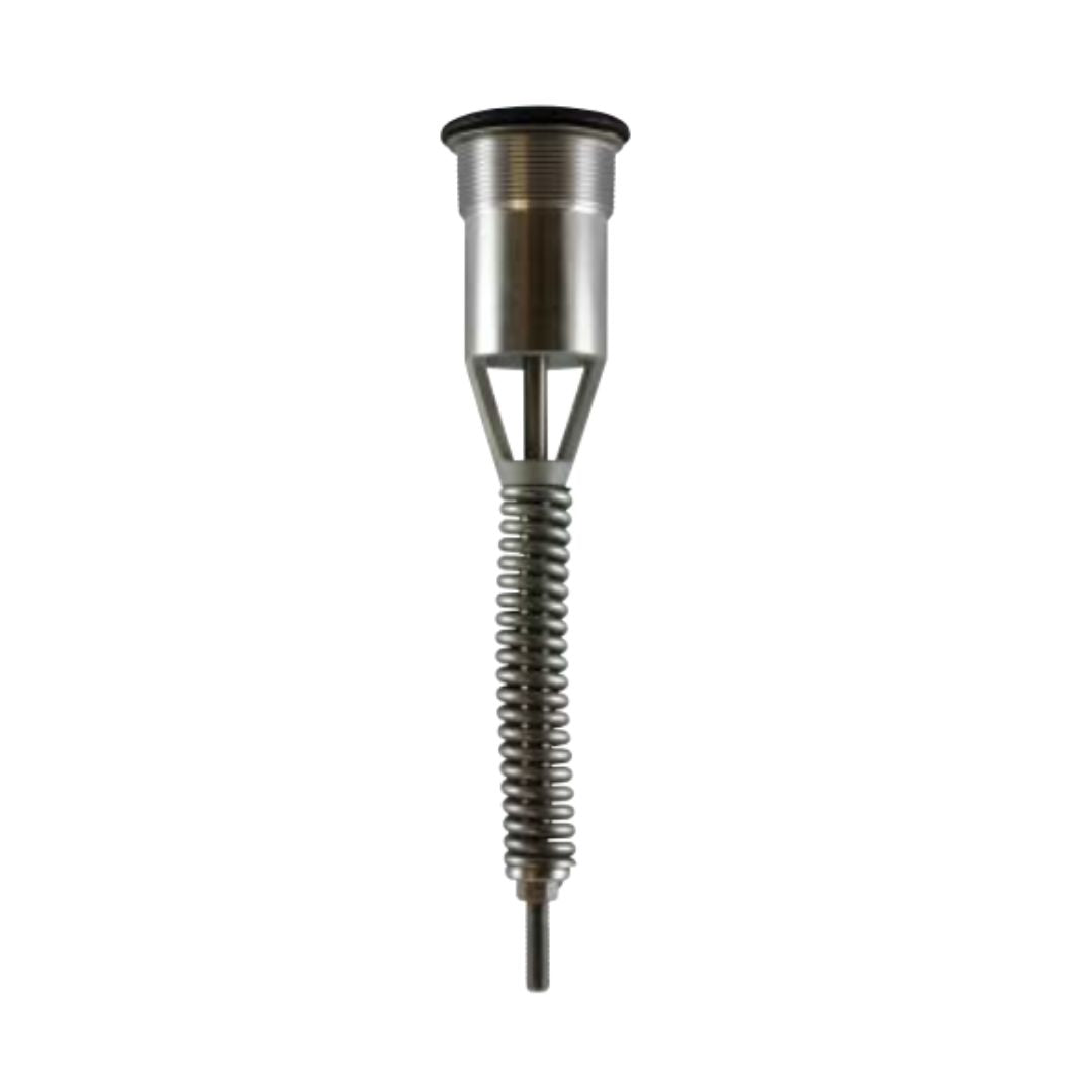 A Fisher H733-250 3" MNPT Flush Mounted SS Internal Relief Valve, rated for 250 PSI and crafted from corrosion-resistant stainless steel, viewed against a plain white background.