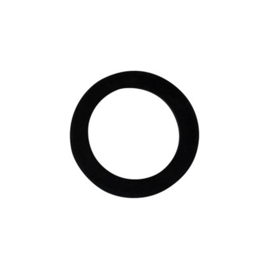 A black rubber washer with a circular shape and a hole in the center, the Squibb Taylor ACME Coupler Gasket 2-1/4" is typically used in plumbing or mechanical applications.