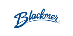 Blackmer logo in blue cursive text on a white background.