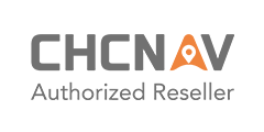 CHCNAV Authorized Reseller logo featuring grey text with an orange navigation marker icon integrated into the "A."