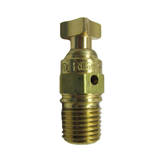 RegO Vent Valve 3165C, 1/4" MNPT knurled grip, #54 orifice, on white background; ideal for industrial use.