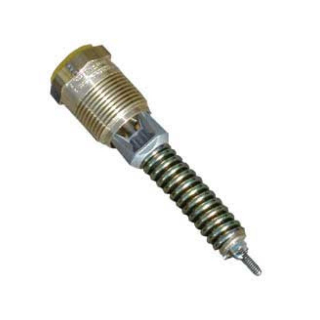 The RegO Internal Relief Valve, featuring a 1" MNPT threaded end and designed for 375 PSI, is a brass and steel spring-loaded pressure relief valve ideal for DOT motor fuel containers.