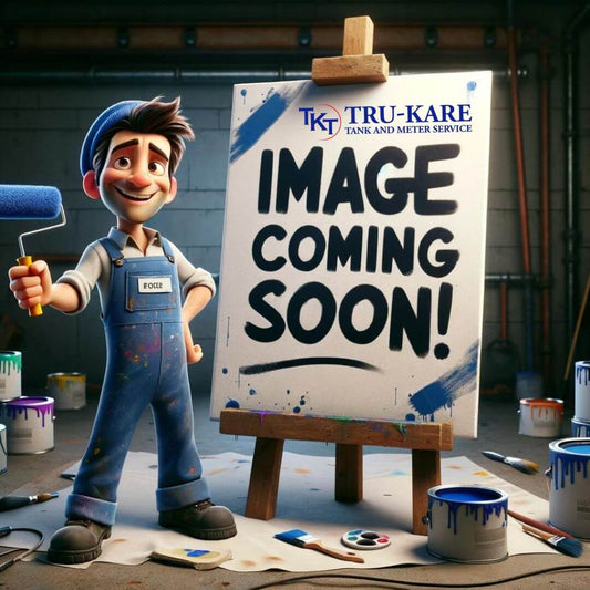 A cartoon painter stands next to a sign reading "Body Single Wet Boom Square Lug Tee Jet by Westward Parts Coming Soon!" surrounded by paint cans and brushes, perfecting his craft with precise spraying techniques.