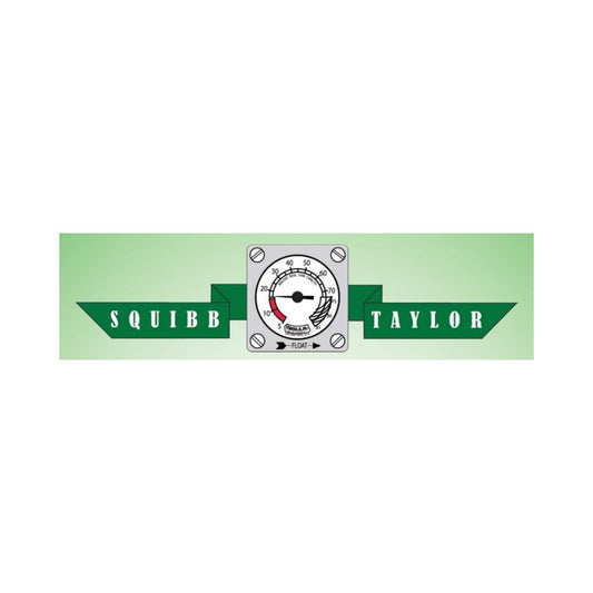 Squibb Taylor's NH3 Flow Indicator Flapper (5520-2.5), perfect for 2.5" pipes, is depicted on a green background.